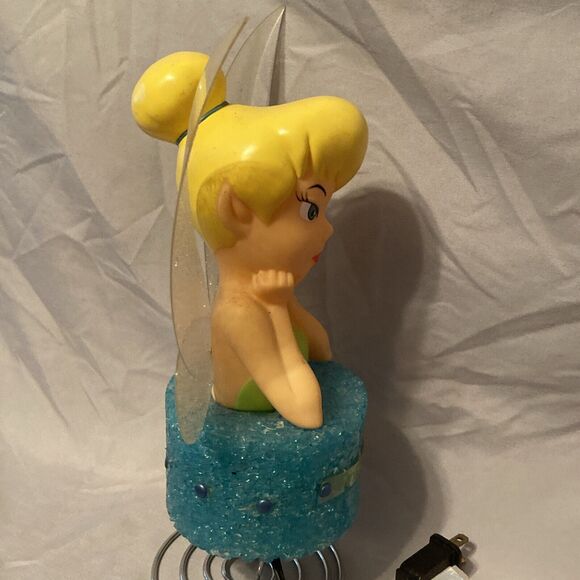 Disney Tinkerbell Lamp Table Desk Bedroom Fairy 11" Night Light - Picture 3 of 7